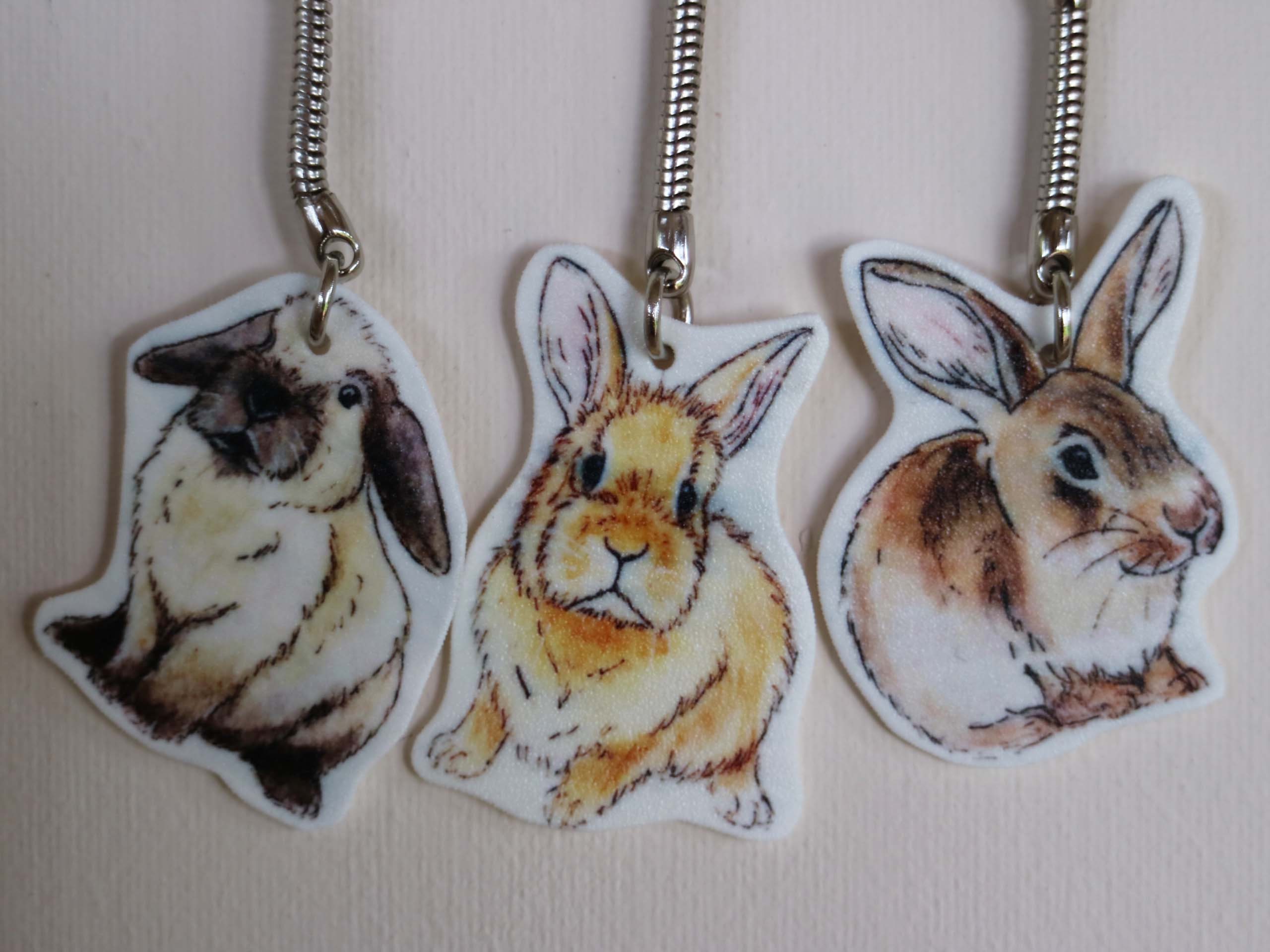 Bunny Rabbit Keyring Etsy