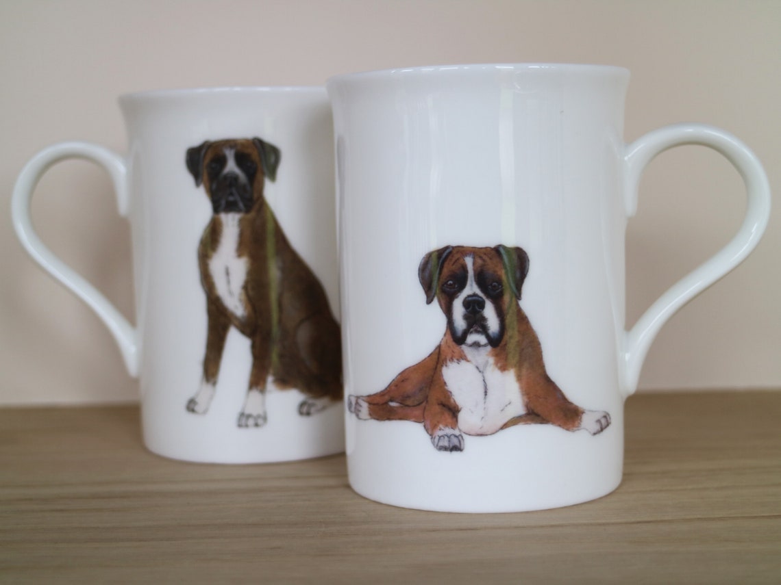 Boxer Dog Mug Etsy