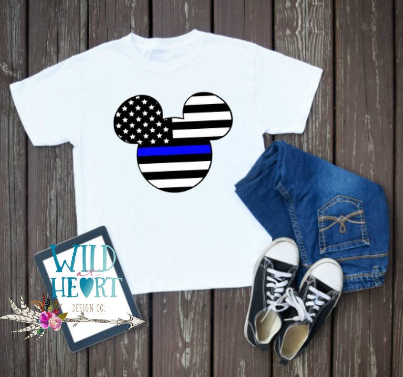 thin blue line mickey mouse