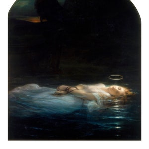 Delaroche The Young Martyr art print wall decor gallery wall art vintage poster art famous artist painting image 2