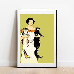 Penfield Springtime Felines home decor gallery wall art classic poster art vintage famous artist print