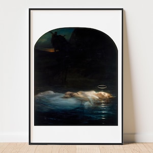 Delaroche The Young Martyr Art Print: Vintage Gallery Wall Decor