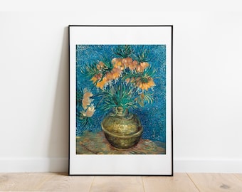 花瓶の花　ゴッホ　 ジクレー版画 ゴッホの花のジクレー版画：花瓶に入った花束 - Etsy 日本
