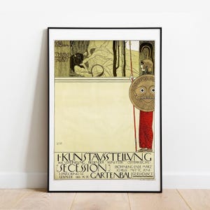 Klimt The Minotaur Poster for Secession wall decor gallery wall art print vintage poster art famous artist print