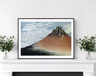 葛飾北斎「富士山図」版画：日本のアートポスター、ギャラリーの壁装飾
