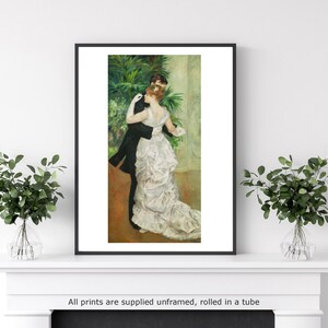 Renoir Dance in Town decoração de casa galeria arte de parede pôster clássico arte vintage impressão de artista famoso