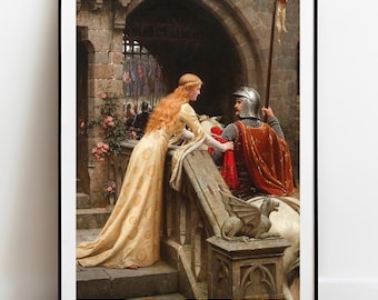 Edmund Blair Leighton print: God Speed! Classic Pre-Raphaelite Painting