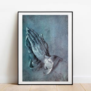 Durer Praying Hands wall decor gallery wall art print vintage poster art famous artist print
