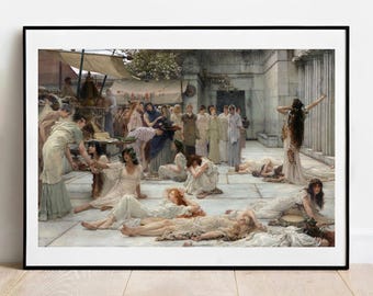 アルマ＝タデマ作「アンフィッサの女たち」プリント：クラシックなファインアートポスター