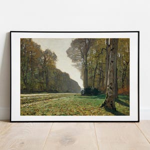 Monet Road in the Forest of Fontainebleau gallery wall art print vintage poster art famous artist print