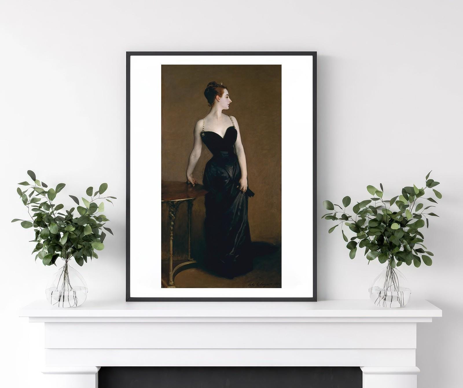 Portrait of Madame X by John Singer Sargent - Vintage Fine Art