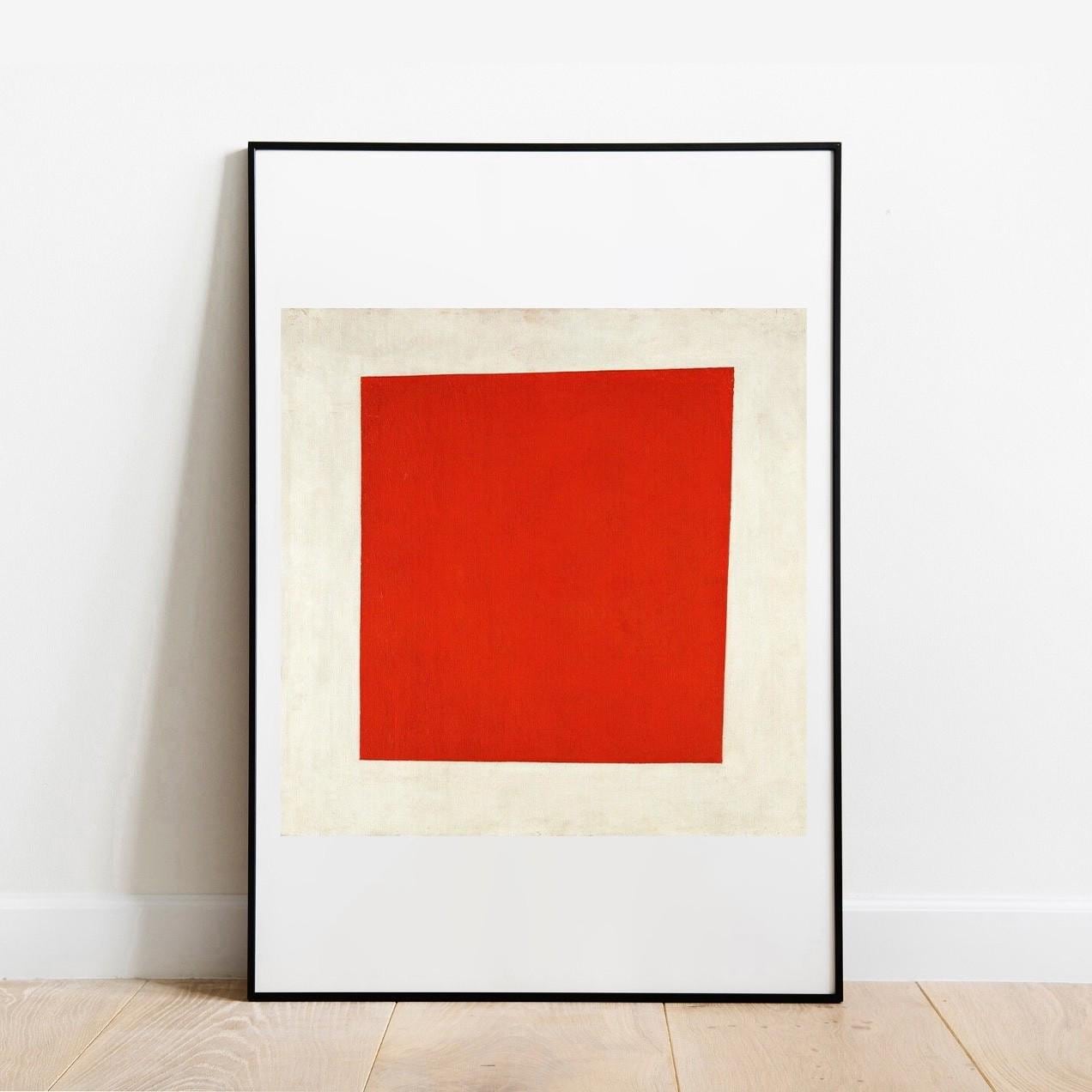 Malevich Red Square home decor abstract gallery wall art print vintage poster art famous artist print