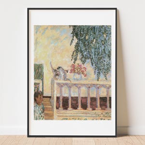 Bonnard Cats on a Balustrade fine art print home decor gallery wall art classic poster vintage cat art cat print