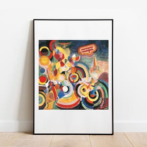 Delaunay Homage to Bleriot Print: Vintage Gallery Wall Art