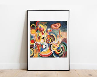 Delaunay Homage to Bleriot fine art print home decor gallery wall art classic poster art vintage famous artist print