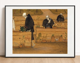 Hugo Simberg Print - The Garden of Death, 1896, Gallery Wall Art