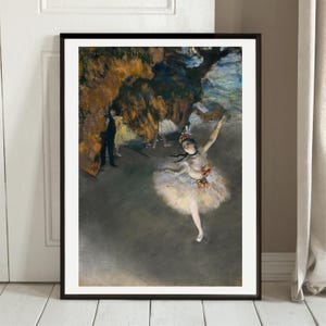 Degas Ballet, L'Etoile fine art print gallery wall art classic poster art vintage famous artist print