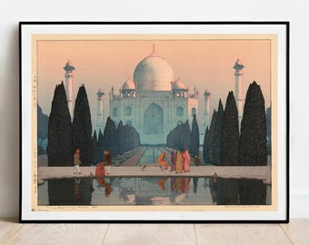 吉田博「タージ・マハル No.1 - 1930」（インドシリーズ）吉田博による