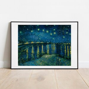 Van Gogh Starry Night 1888 wall decor gallery wall art print vintage poster art famous artist print