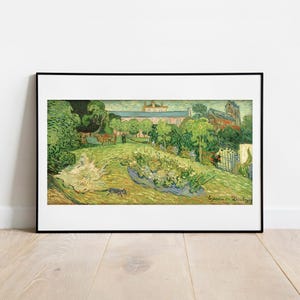 Van Gogh Le Jardin de Daubigny Print: Vintage Fine Art Poster