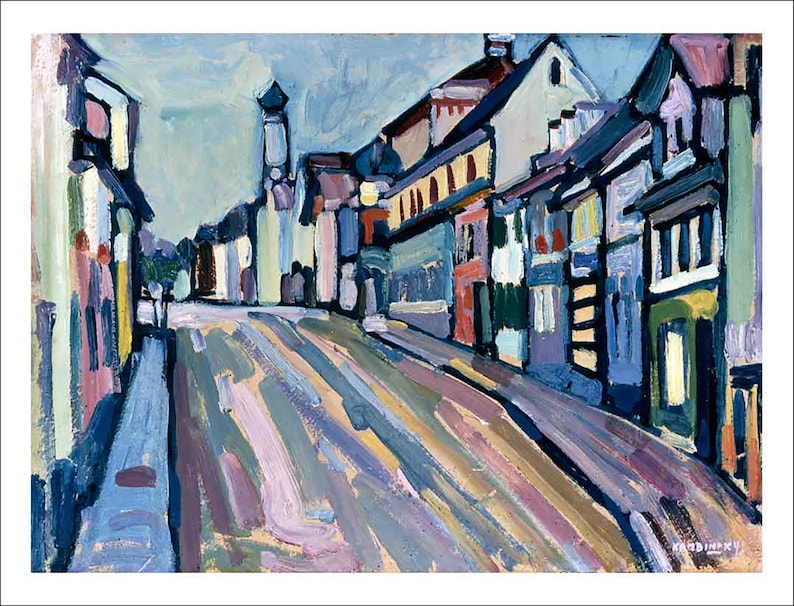 カンディンスキー　Murnau-Dorfstrasse模写 カンディンスキー Murnau-Dorfstrasse模写 - メルカリ