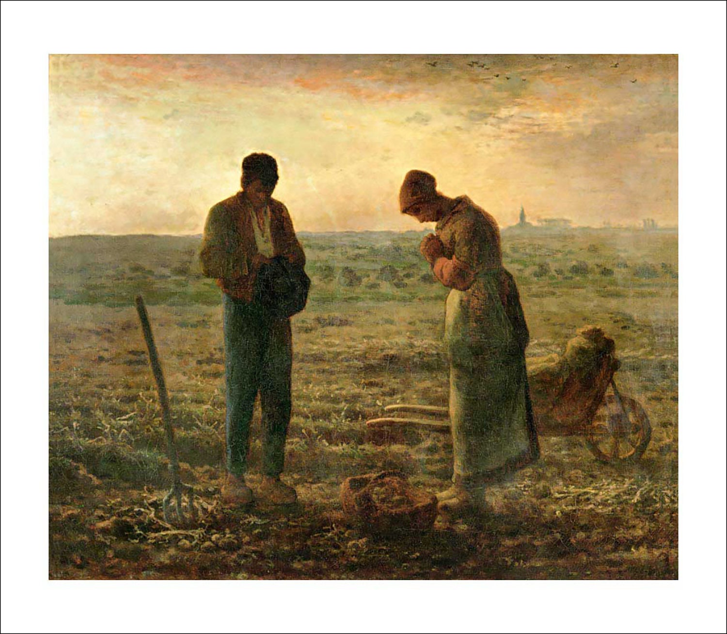 Fine art print Millet The Angelus unframed wall art in Etsy