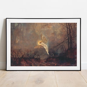 Grimshaw Midsummer Night Fairy gallery wall art print vintage poster art famous artist print home decor