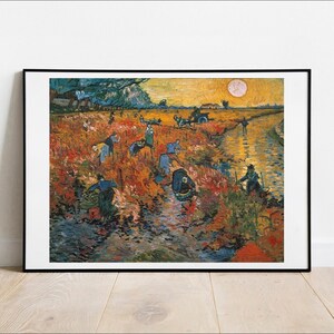 Van Gogh The Red Vineyard home decor gallery wall art classic poster art vintage famous artist print