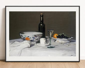 Samuel Peploe Print - The Black Bottle, Scottish Colourist Still Life, Wall Art Poster