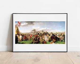 Frith Derby Day 1858 day at the races gallery wall art print vintage poster art famous artist print home decor