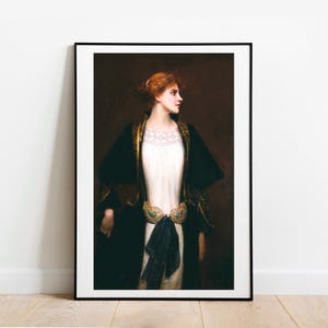 Beatrice in viel Lärm um nichts Kunstdruck: Vintage Kunst von Louise Jopling