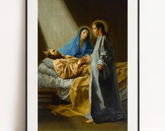 Francisco Goya Print - The Transition of Saint Joseph, Neoclassical Wall Art
