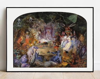 Fitzgerald Fairy Banquet Art Print: Vintage Gallery Wall Decor