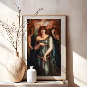 Rossetti Astarte Suryaca 1877 Galerie Wand Kunst Druck Vintage Plakat Kunst berühmte Künstler Druck Wohnkultur