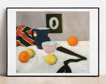 アートポスター「黒い扇子」（カデル作） - ヴィンテージギャラリーウォールアートプリント