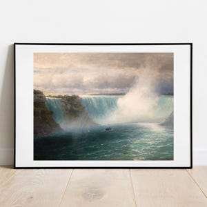 Aivazovsky Niagara Falls 1893 gallery wall art print vintage poster art famous artist print home decor