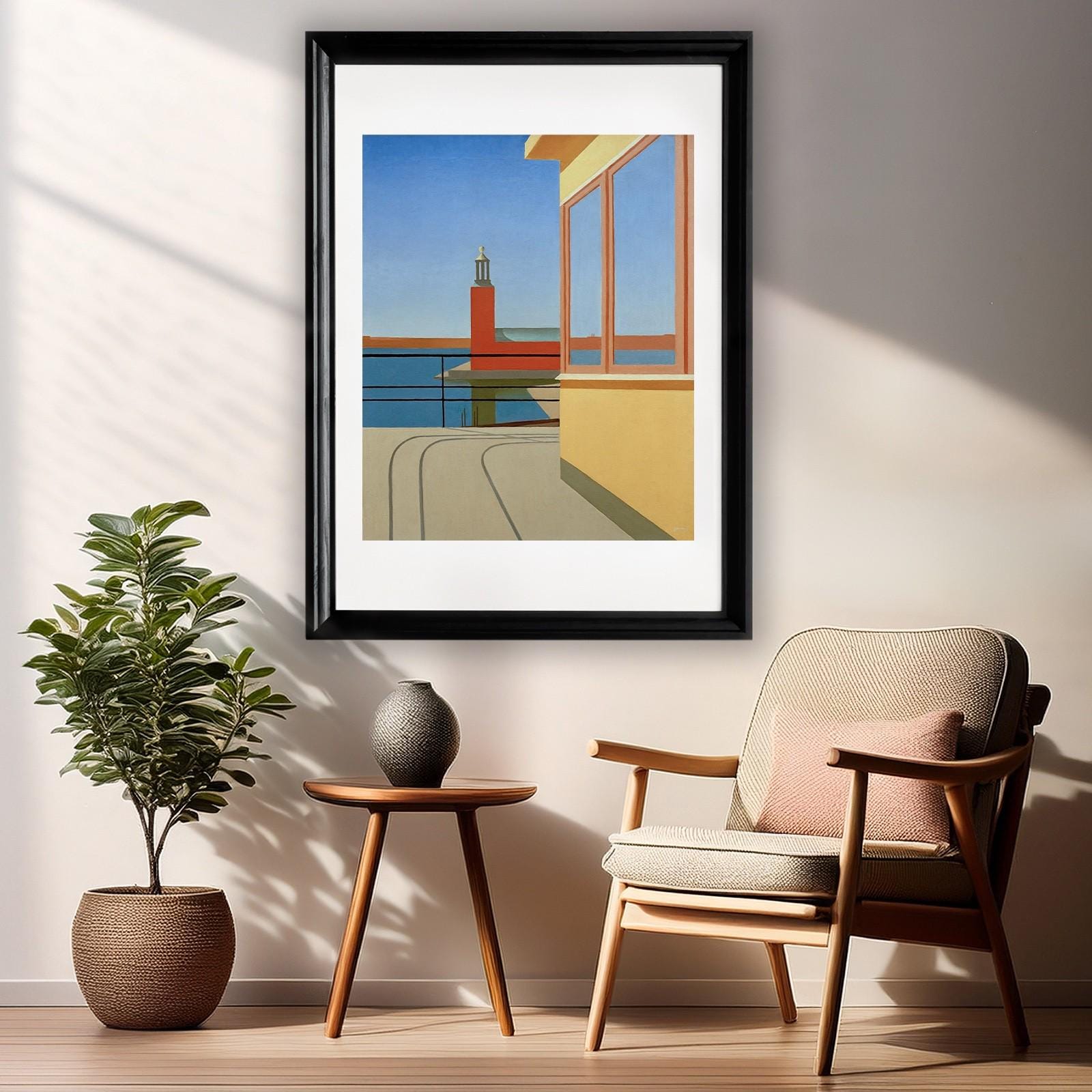 Torsten Jovinge Print: Outside the Central Palace Vintage Gallery