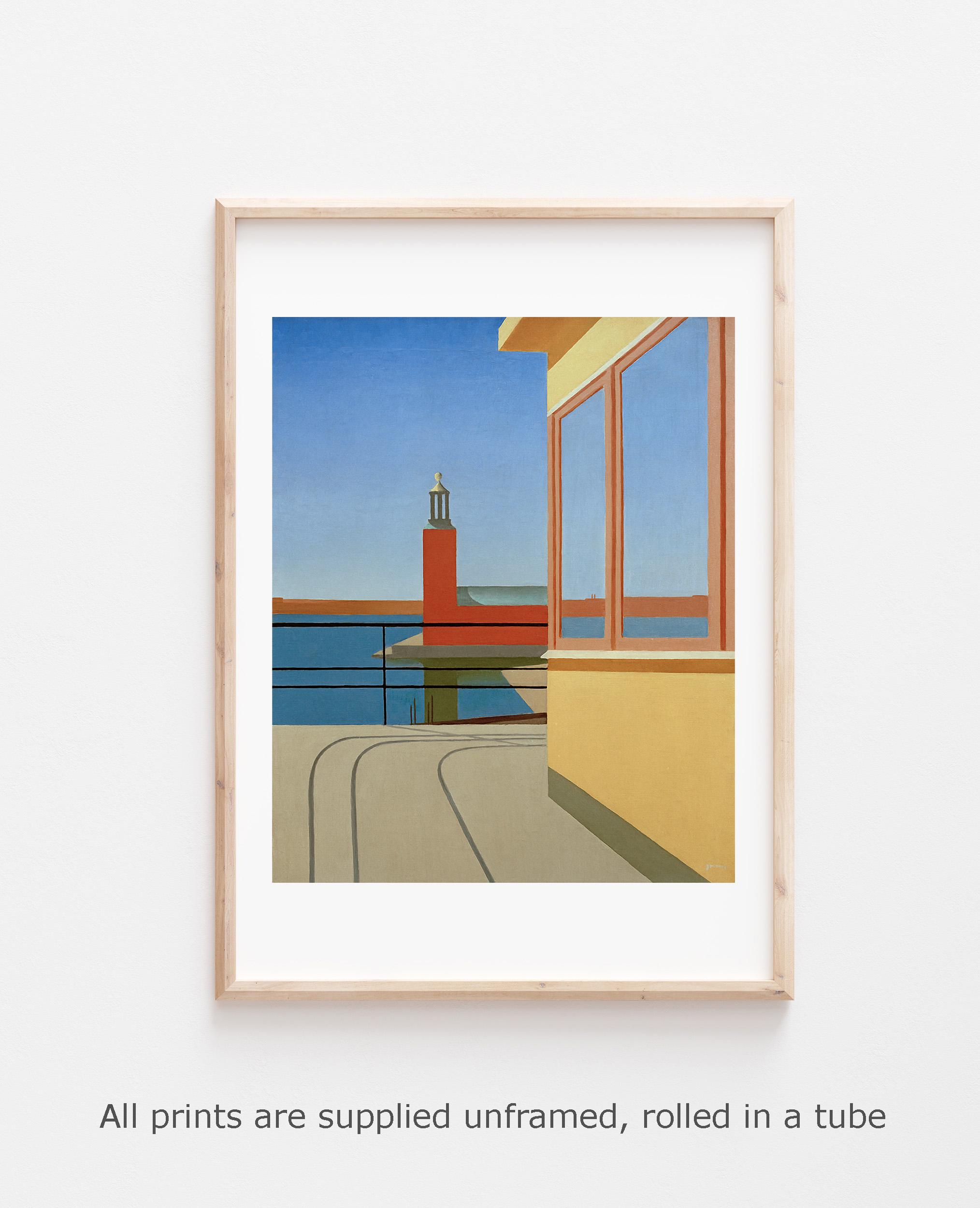Torsten Jovinge Print: Outside the Central Palace Vintage Gallery