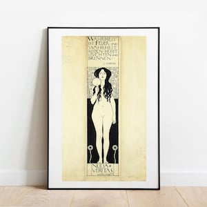 Klimt Nuda Veritas Giclée Print: Vintage Fine Art Poster