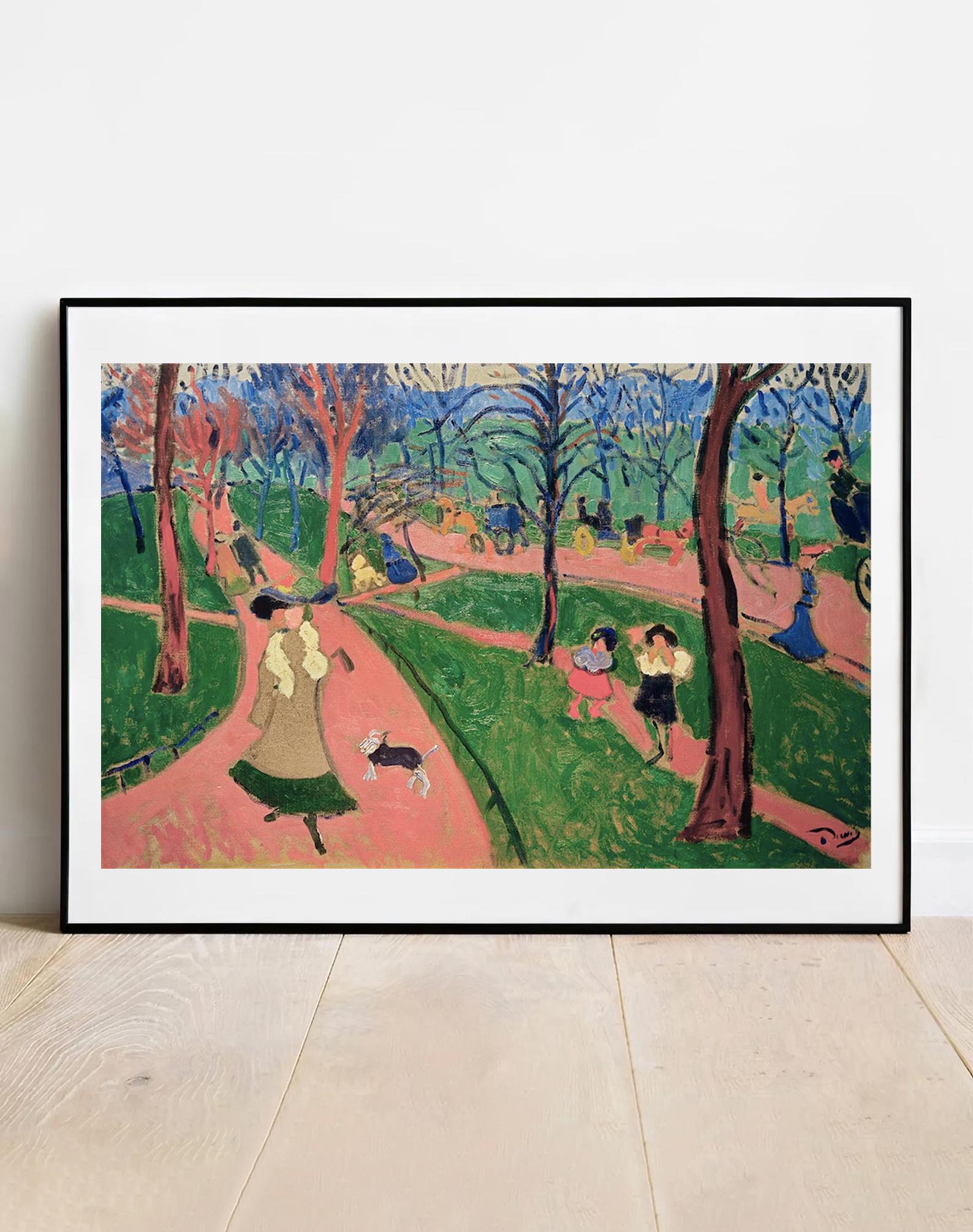 絵画 DeraDx André Derain, Hyde Park, 1972, Color Lithograph, Framed for sale