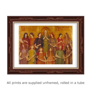 Gotch Alleluia Choir Galerie Wand Kunst Druck Vintage Poster Kunst berühmte Künstler Druck Wohnkultur