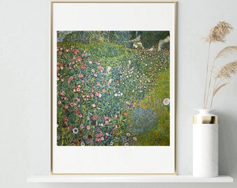 クリムト作「イタリア庭園風景画」プリント：ヴィンテージ美術、有名