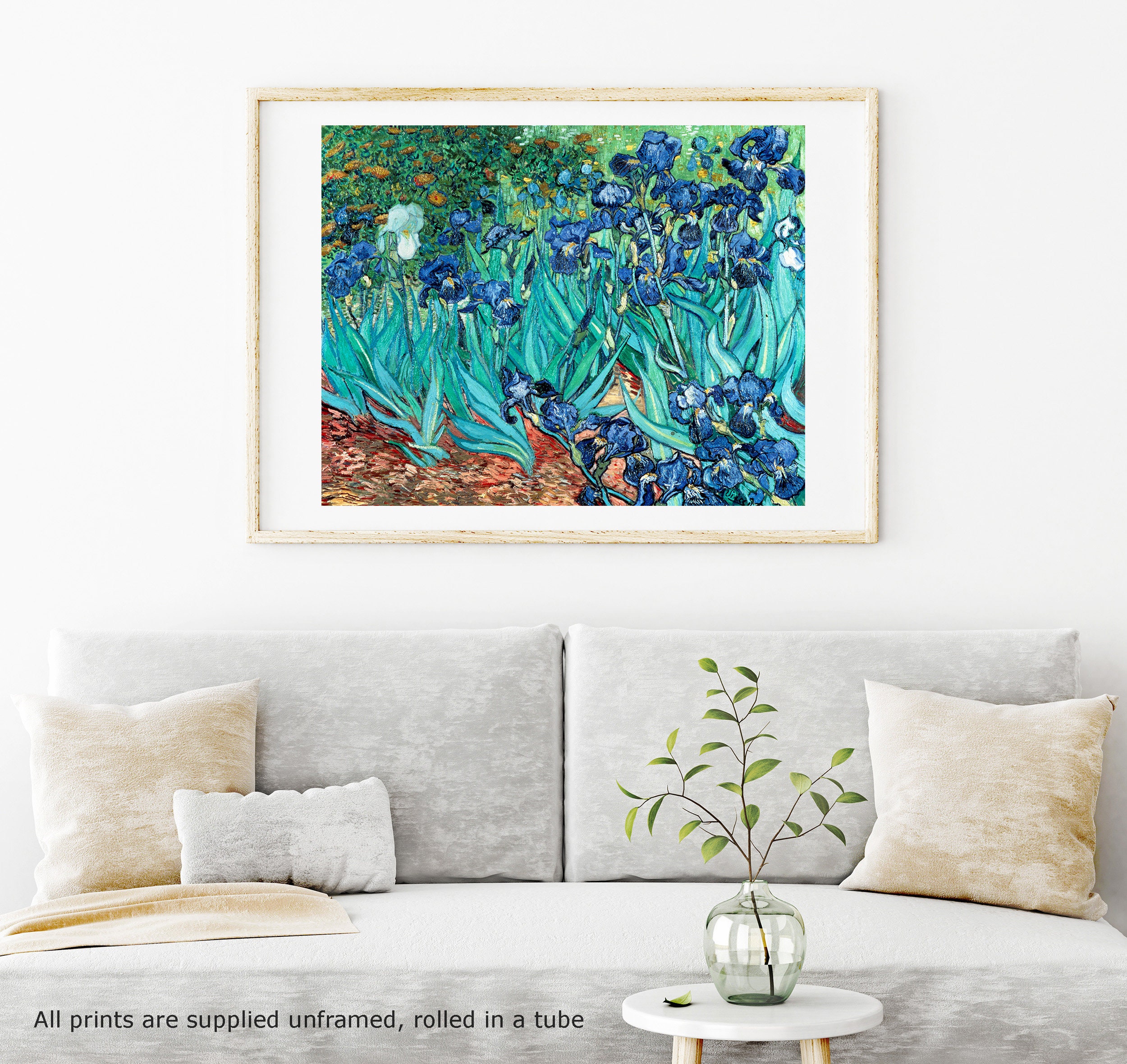 Fine Art Print Van Gogh Irises Flowers Garden Unframed - Etsy UK