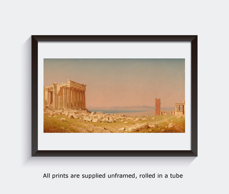 Gifford Ruins of the Parthenon 1880 fine art giclee print in choice of sizes