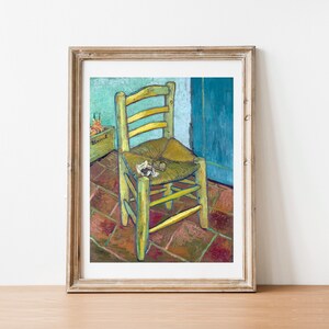 Van Gogh The Chair 1888 print home decor gallery wall art classic poster art vintage famous artist print