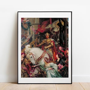 Dicksee The Two Crowns 1900 wall decor gallery wall art print vintage poster art famous artist print