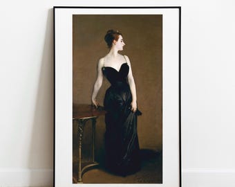 Ritratto di Madame X di John Singer Sargent - Stampa artistica vintage