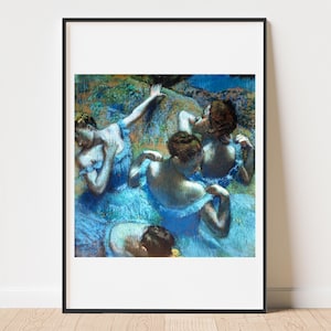 Degas Blue Dancers 1897 ballet home decor gallery wall art classic poster art vintage famous artist print