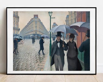 Caillebotte La Place de L'Europe Print - Vintage Paris Gallery Wall Art