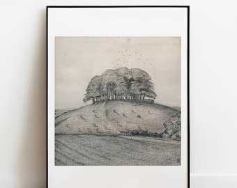 Nash The Wood on the Hill fine art print gallery wall art classic poster art vintage famous artist print